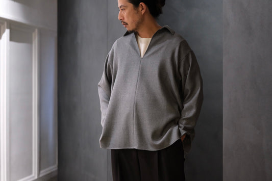 POSTELEGANT/ Wool Pull-over Shirts