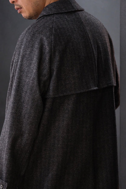 COHÉRENCE/Mod.FOUFOU Ⅱ/CHEVRON TWEED JERSEY / GREY