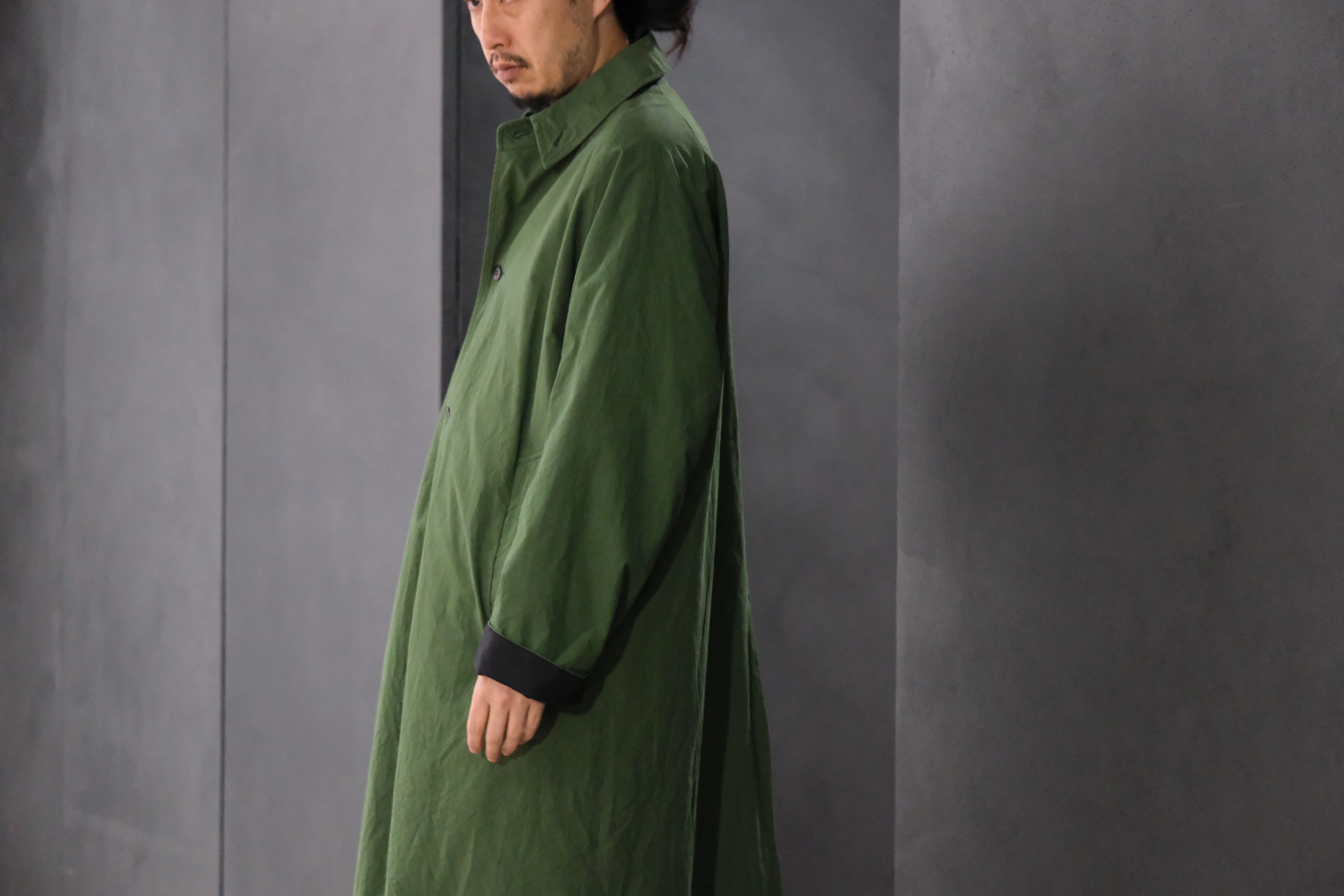 Chez Vidalenc / Coat Bobi / Emerald green lining wool mar ( pure