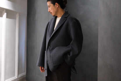 POSTELEGANT/ EXTRA FINE WOOL REVER SHORT COAT