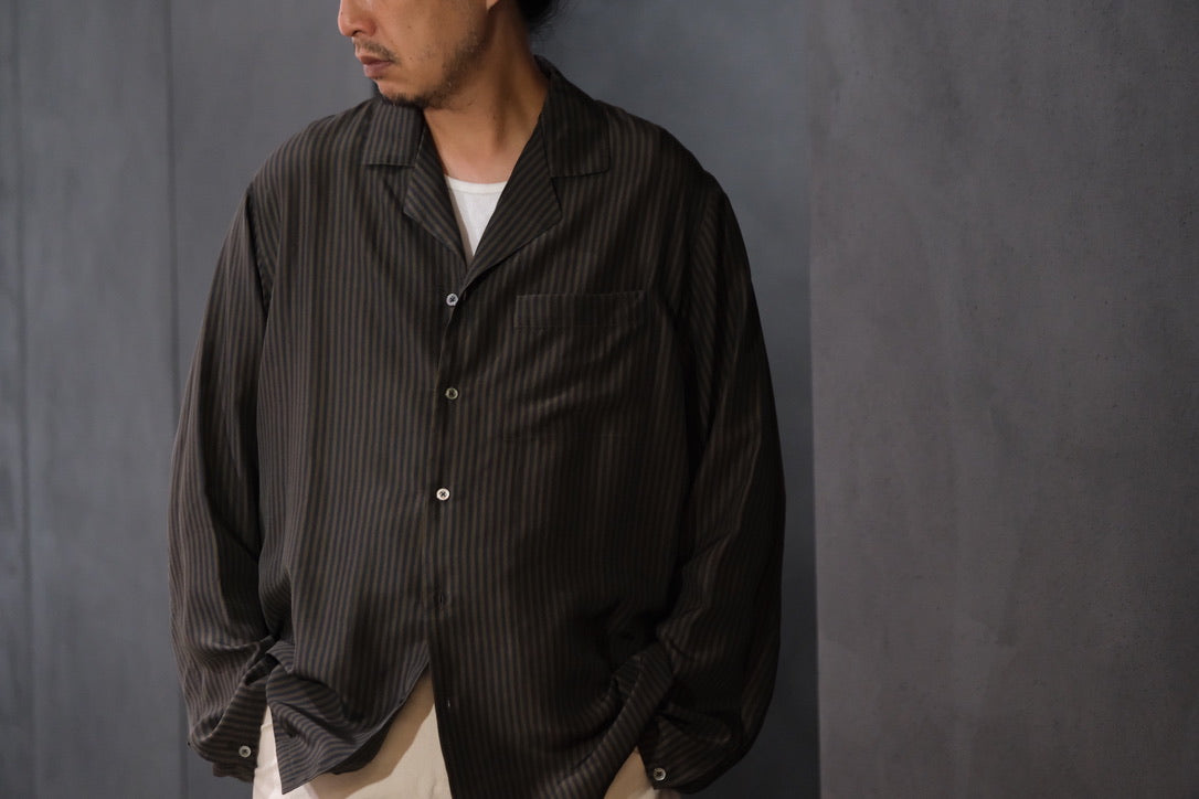 HEUGN/SHIRT151/Ellis Silk print London Stripe