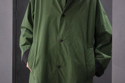 Chez Vidalenc / Coat Bobi / Emerald green lining wool mar ( pure virgin wool )