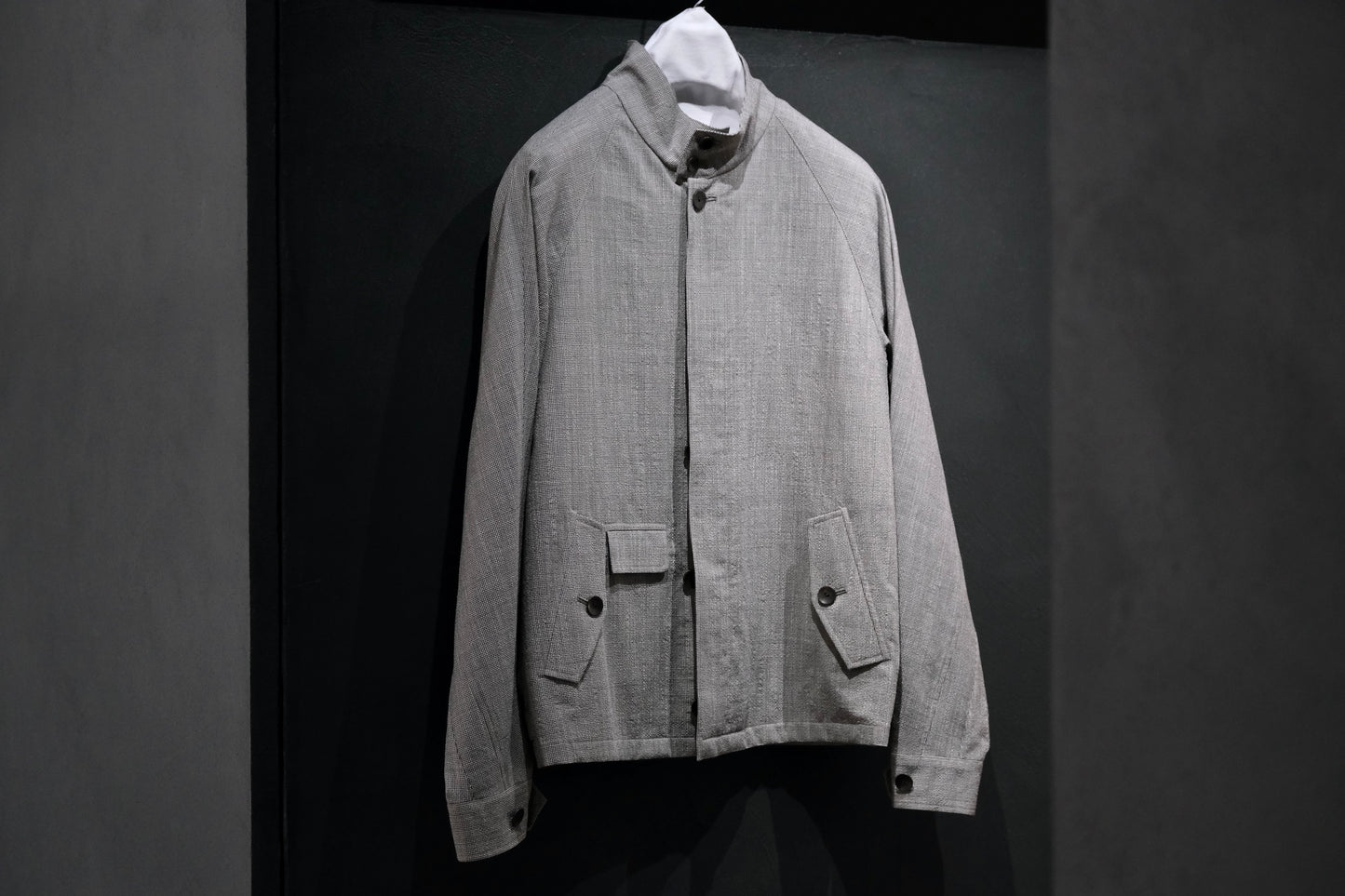 COHERENCE/GIANNI/Wool.Linen.Mohair Ripple/GRAY