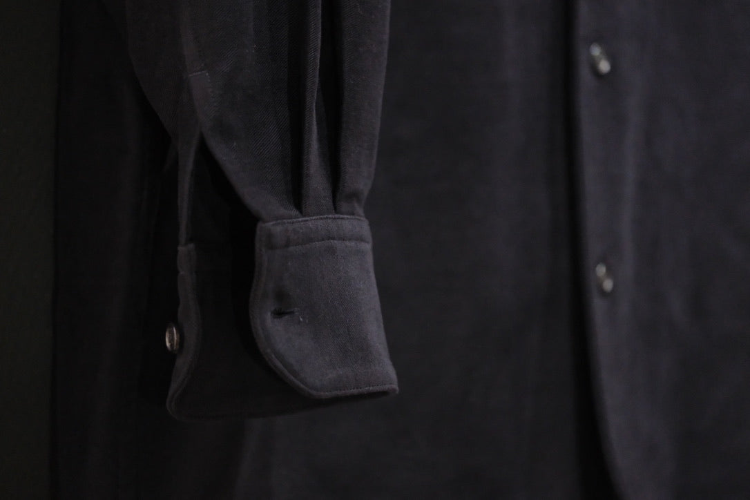 nonnotte/Draping Shirt Jacket/Fine Count Moleskin