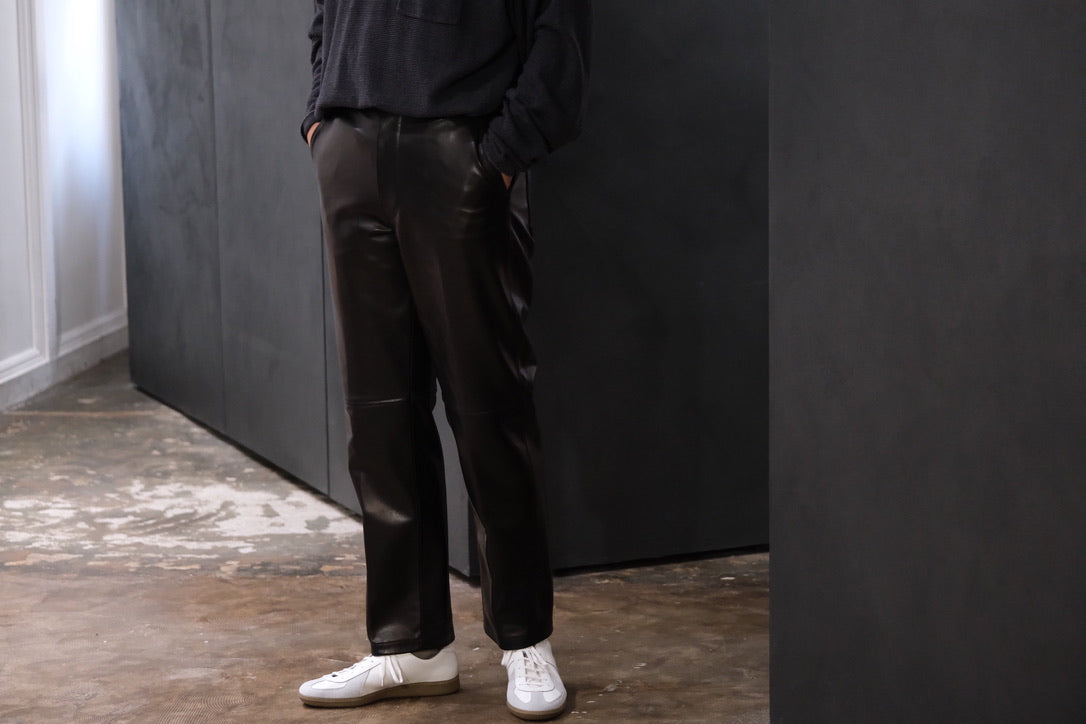 HEUGN/TROUSRE123/Cedric LEATHER　slacks