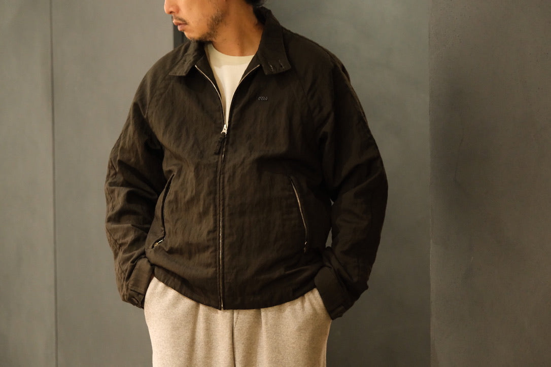 Massimo osti studio / TECH WO BOMBER / OW SHORT JACKET IN LANA TECNICA / TURKISH COFFEE