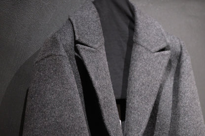POSTELEGANT/ WOOL REVER  COAT　/ CHARCOAL GREY