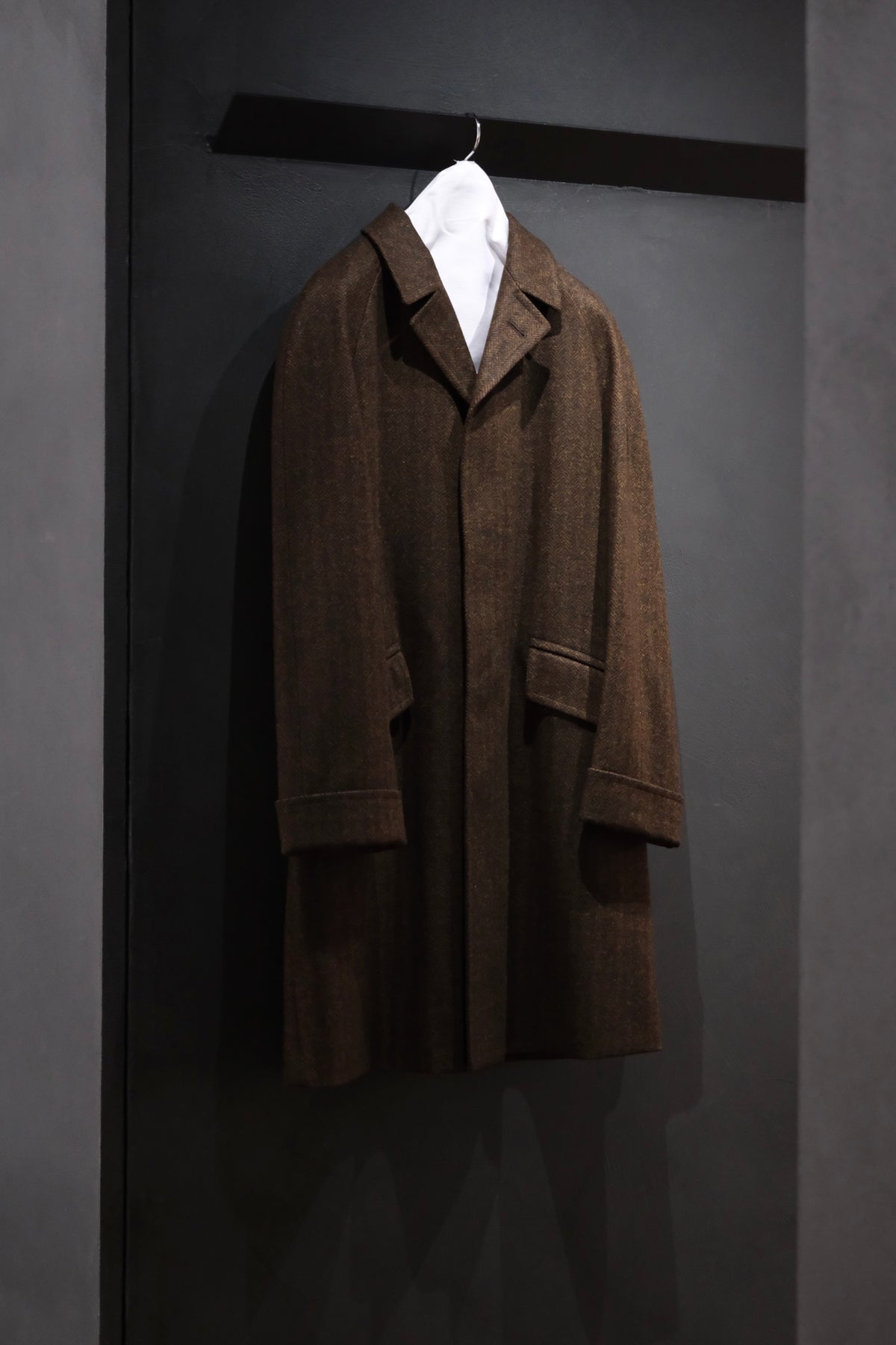COHÉRENCE/Mod.CORB/CHEVRON TWEED JERSEY / BROWN