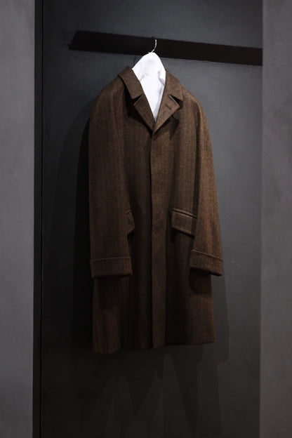 COHÉRENCE/Mod.CORB/CHEVRON TWEED JERSEY / BROWN