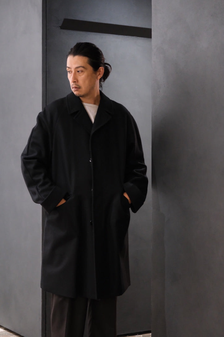 COHÉRENCE/Mod.CORB/MELTON JERSEY / BLACK