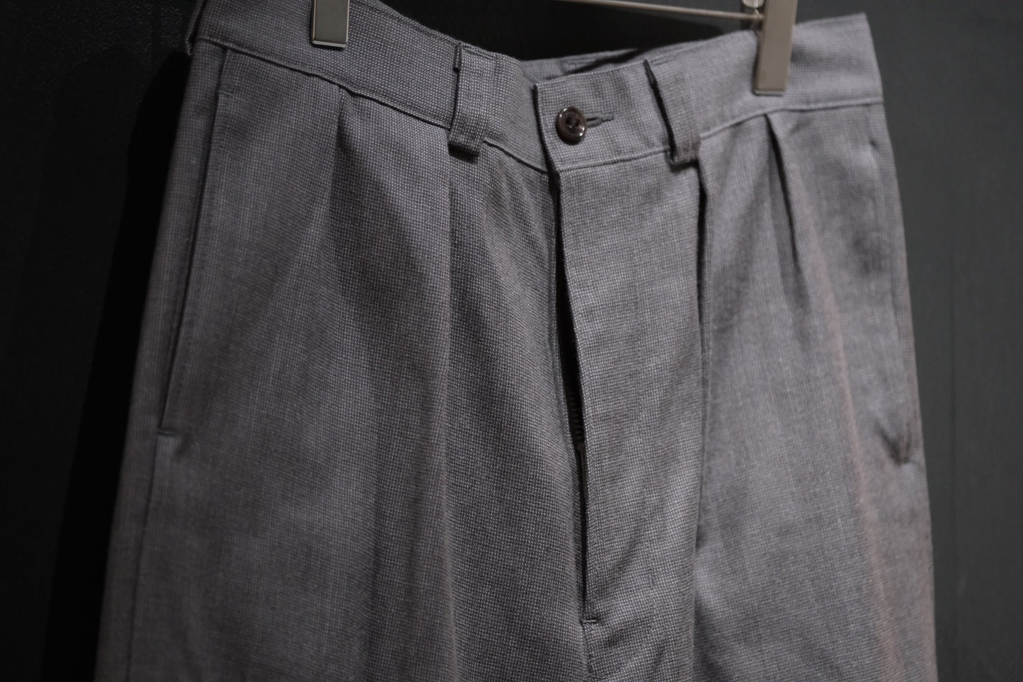 2026AW受注商品/COHERENCE/NICOLAS/ROVER WOOL TWILL/GREY NAILHEAD