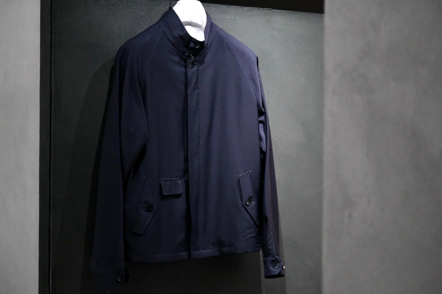 COHERENCE/GIANNI/Antique Wool Gabardine/D.NAVY