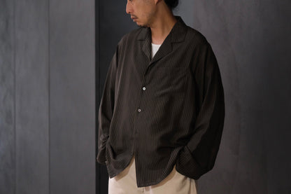 HEUGN/SHIRT151/Ellis Silk print London Stripe