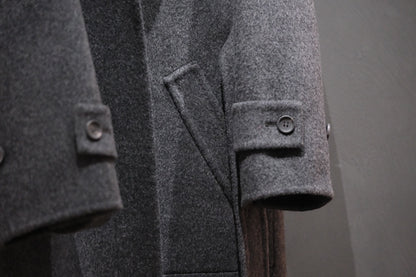 POSTELEGANT/ WOOL REVER  COAT　/ CHARCOAL GREY