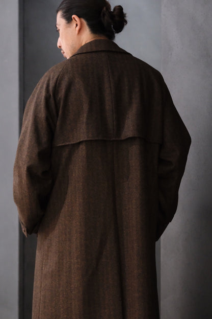 COHÉRENCE / Mod.FOUFOU Ⅱ / CHEVRON TWEED JERSEY / BROWN
