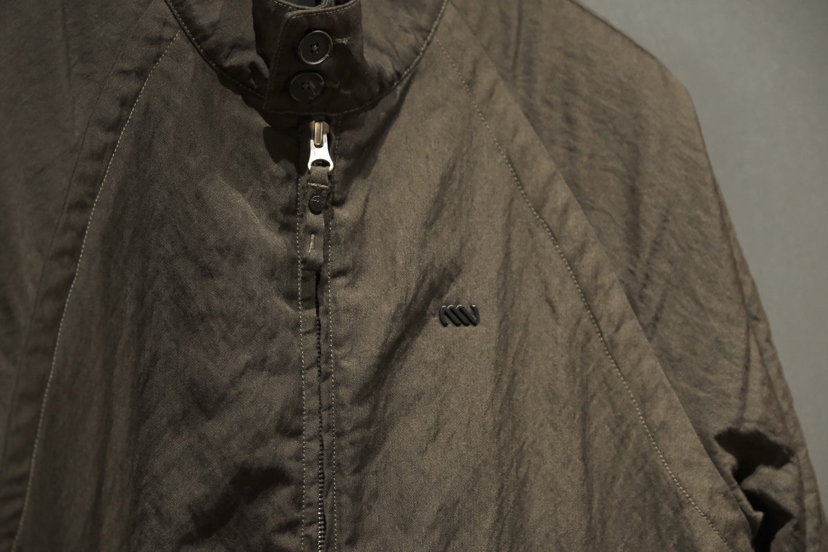 Massimo osti studio / TECH WO BOMBER / OW SHORT JACKET IN LANA TECNICA / TURKISH COFFEE