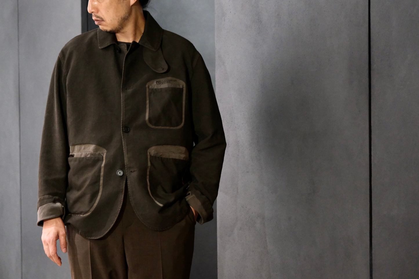 Massimo osti studio / BUTTON BLAZER / BL BL IN TRAMA 3D