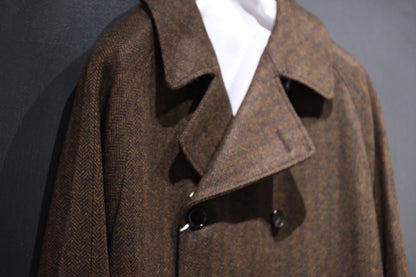 COHÉRENCE / Mod.FOUFOU Ⅱ / CHEVRON TWEED JERSEY / BROWN