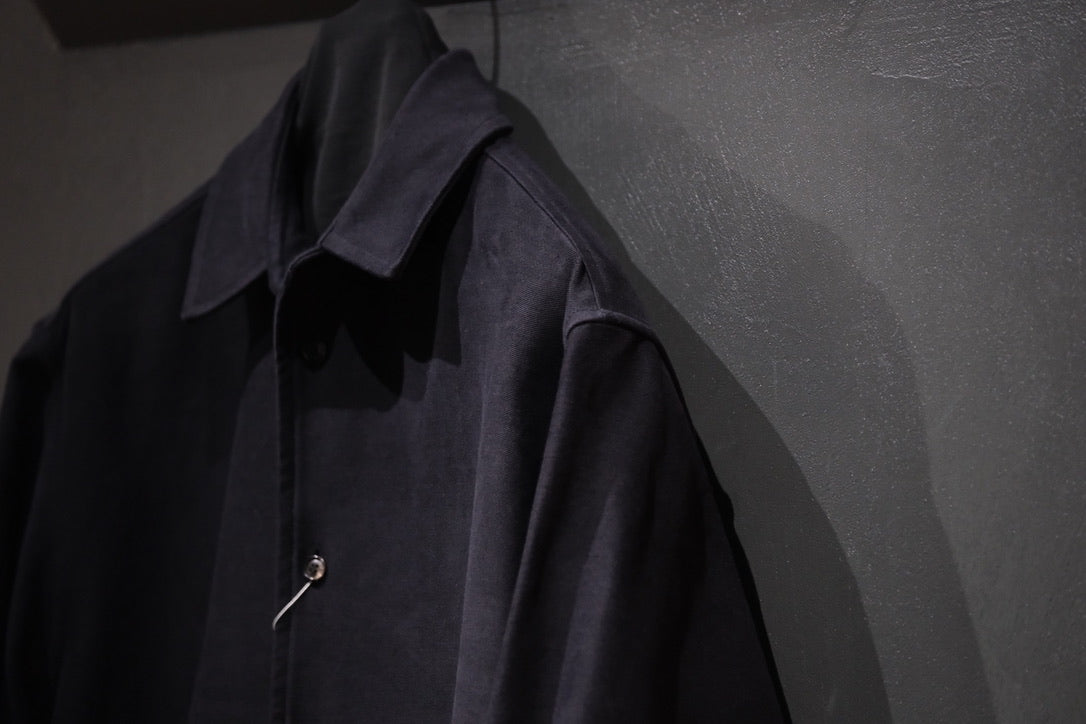 nonnotte/Draping Shirt Jacket/Fine Count Moleskin
