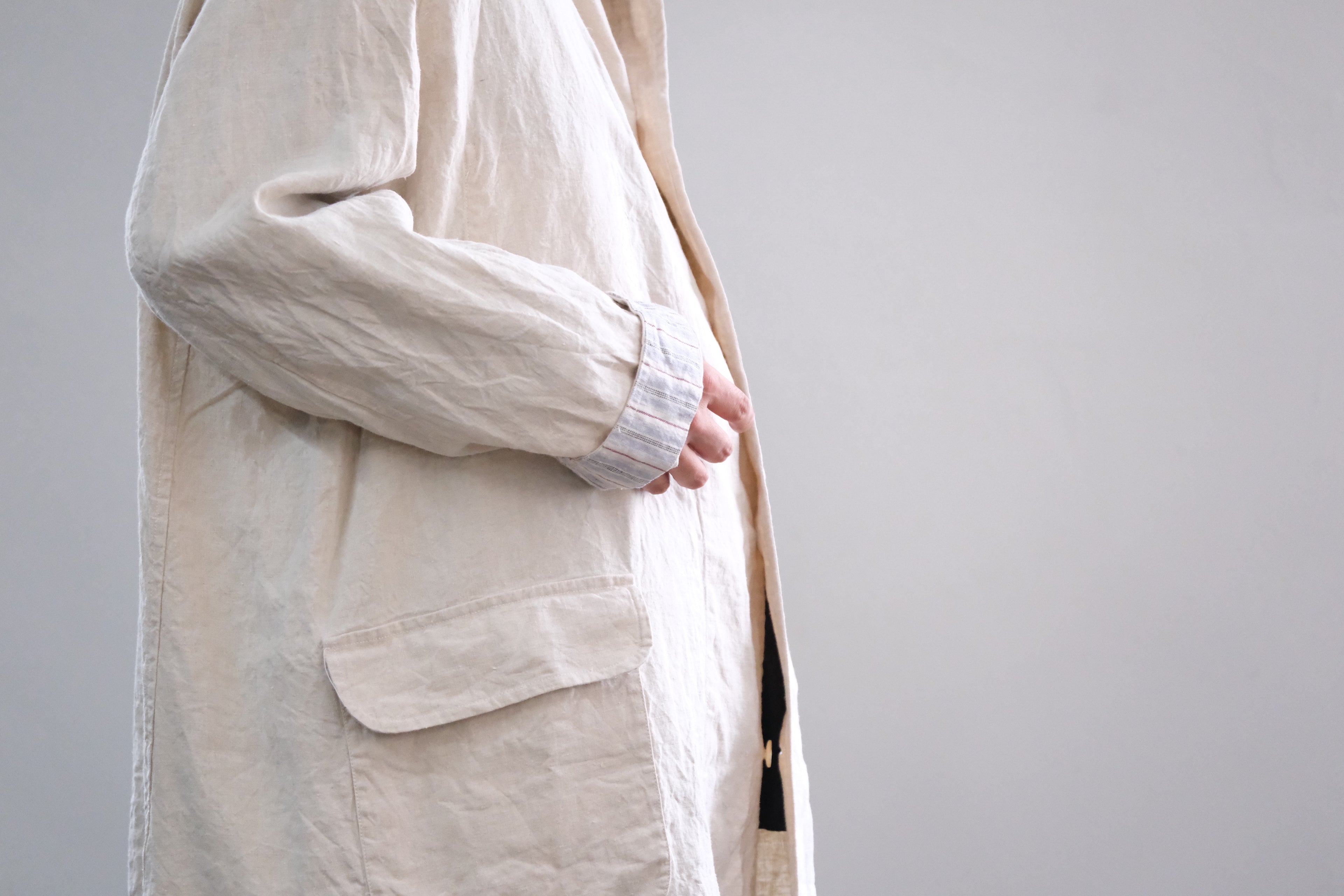 Chez VIDALENC / Coat Malbo / ANTIC LINEN – Lister