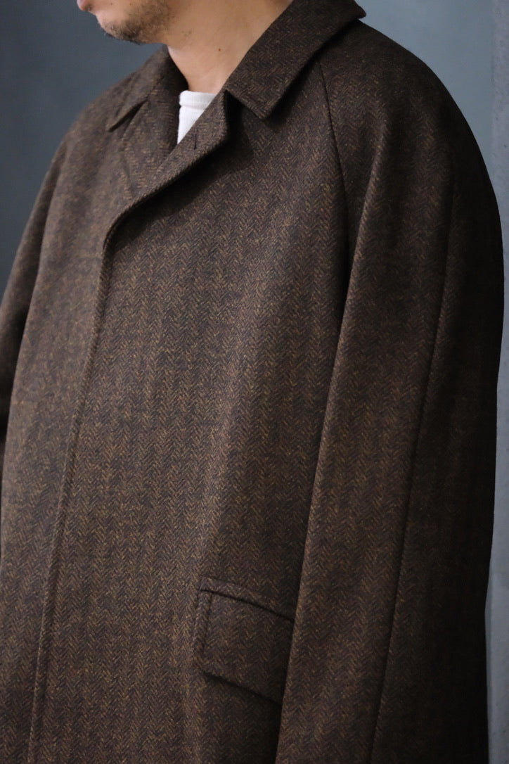 COHÉRENCE/Mod.CORB/CHEVRON TWEED JERSEY / BROWN