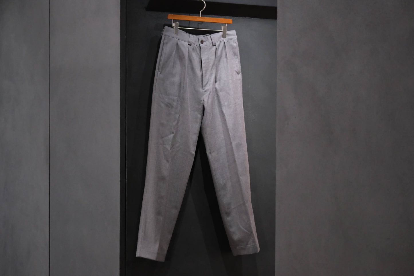 2026AW受注商品/COHERENCE/NICOLAS/ROVER WOOL TWILL/GREY NAILHEAD