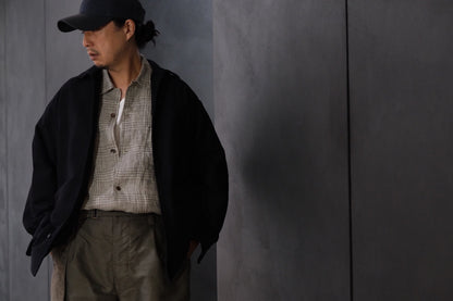 nonnotte/Draping Shirt Jacket/Fine Count Moleskin