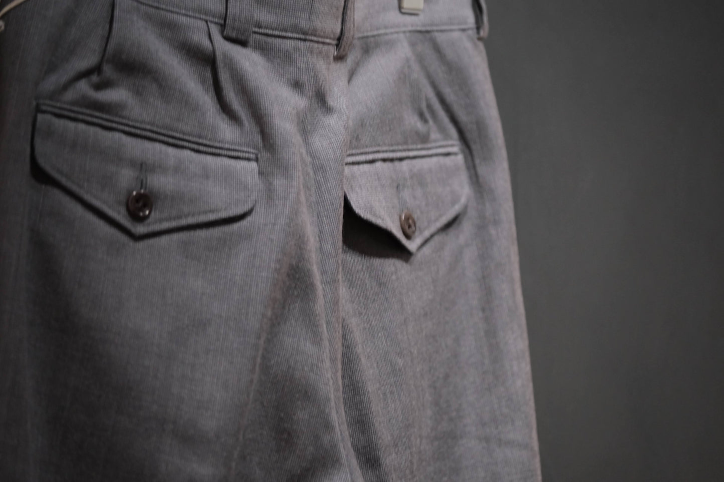 2026AW受注商品/COHERENCE/NICOLAS/ROVER WOOL TWILL/GREY NAILHEAD