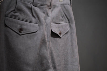 2026AW受注商品/COHERENCE/NICOLAS/ROVER WOOL TWILL/GREY NAILHEAD