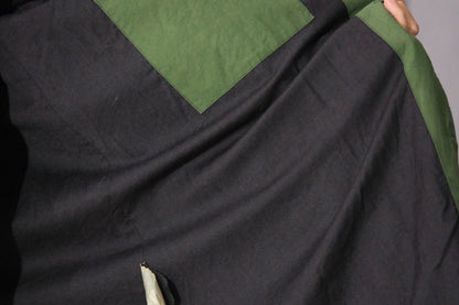 Chez Vidalenc / Coat Bobi / Emerald green lining wool mar ( pure virgin wool )