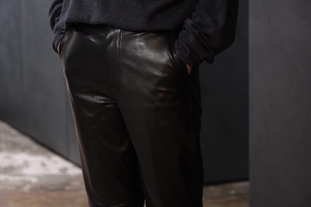 HEUGN/TROUSRE123/Cedric LEATHER　slacks