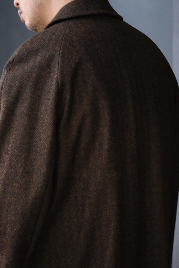 COHÉRENCE/Mod.CORB/CHEVRON TWEED JERSEY / BROWN