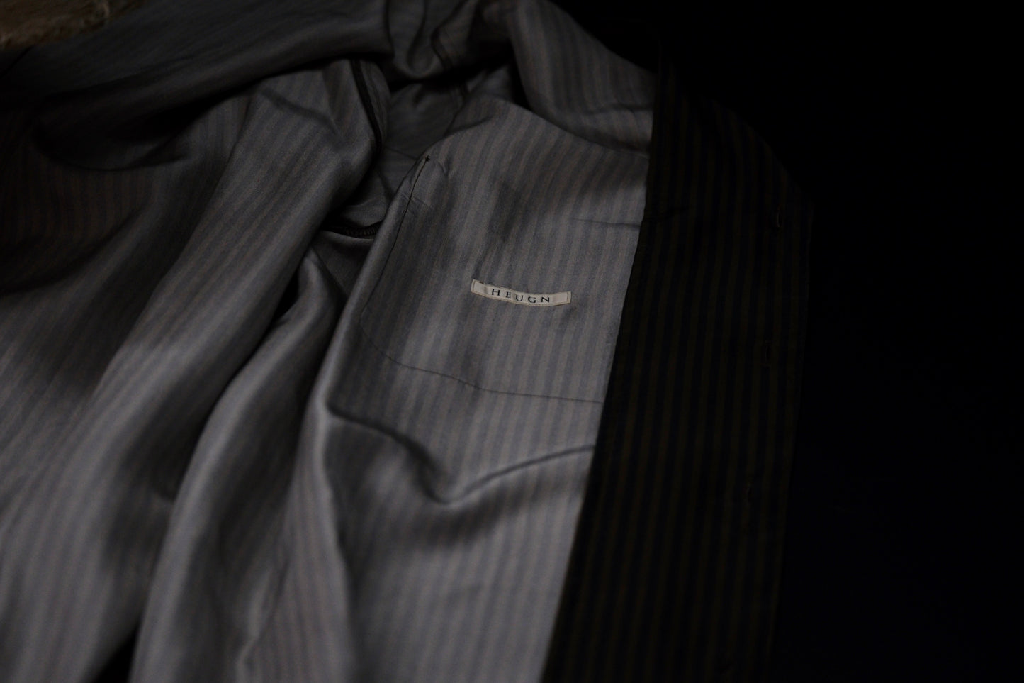 HEUGN/SHIRT151/Ellis Silk print London Stripe
