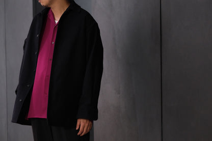 nonnotte/Draping Shirt Jacket/Fine Count Moleskin