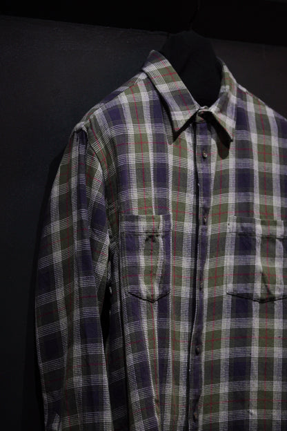 WASEW / CHECK ONE SHIRT (GREEN DAWN)