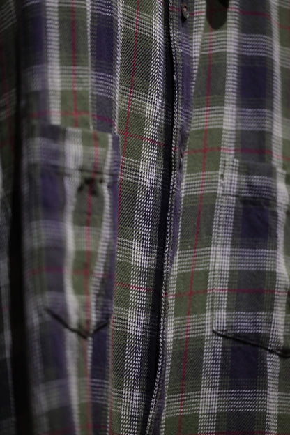 WASEW / CHECK ONE SHIRT (GREEN DAWN)