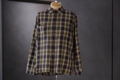 WASEW / CHECK ONE SHIRT (GREEN DAWN)