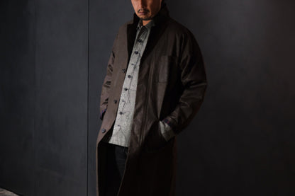 A TENTATIVE ATELIER /  Mario Monicelli /  MUD DYED WAX WORKER COAT