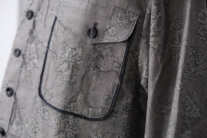 A TENTATIVE ATELIER /  Michael P. / FLOWER SHIRTS  RAW STITCHES WORKER SHIRT