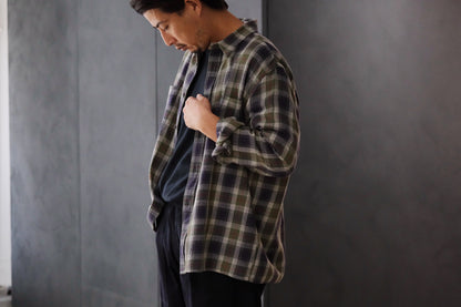 WASEW / CHECK ONE SHIRT (GREEN DAWN)