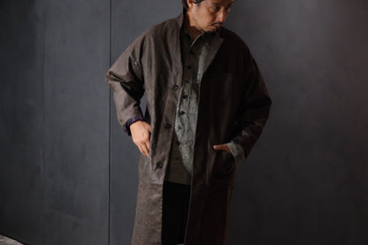 A TENTATIVE ATELIER /  Mario Monicelli /  MUD DYED WAX WORKER COAT