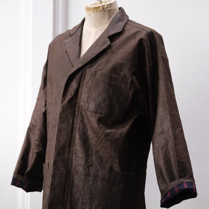 A TENTATIVE ATELIER /  Mario Monicelli /  MUD DYED WAX WORKER COAT