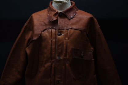 GOOD KARMA DEVELOPMENT / Leather Blouse “DAVE” / (T.Brown)