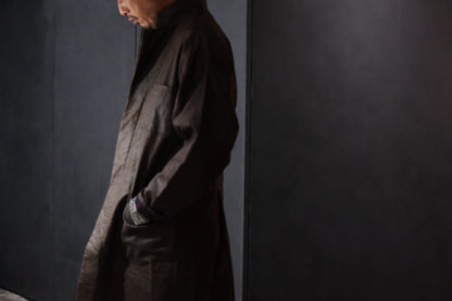 A TENTATIVE ATELIER /  Mario Monicelli /  MUD DYED WAX WORKER COAT