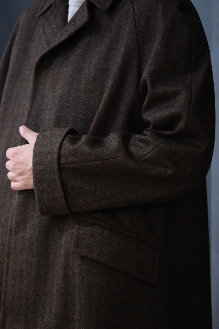 COHÉRENCE/Mod.CORB/CHEVRON TWEED JERSEY / BROWN