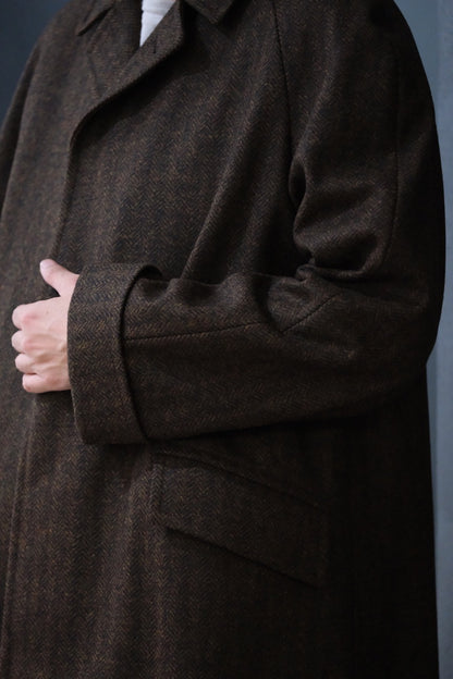 COHÉRENCE/Mod.CORB/CHEVRON TWEED JERSEY / BROWN
