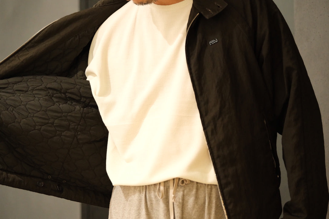 Massimo osti studio / TECH WO BOMBER / OW SHORT JACKET IN LANA TECNICA / TURKISH COFFEE