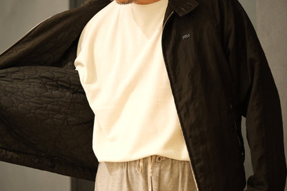 Massimo osti studio / TECH WO BOMBER / OW SHORT JACKET IN LANA TECNICA / TURKISH COFFEE