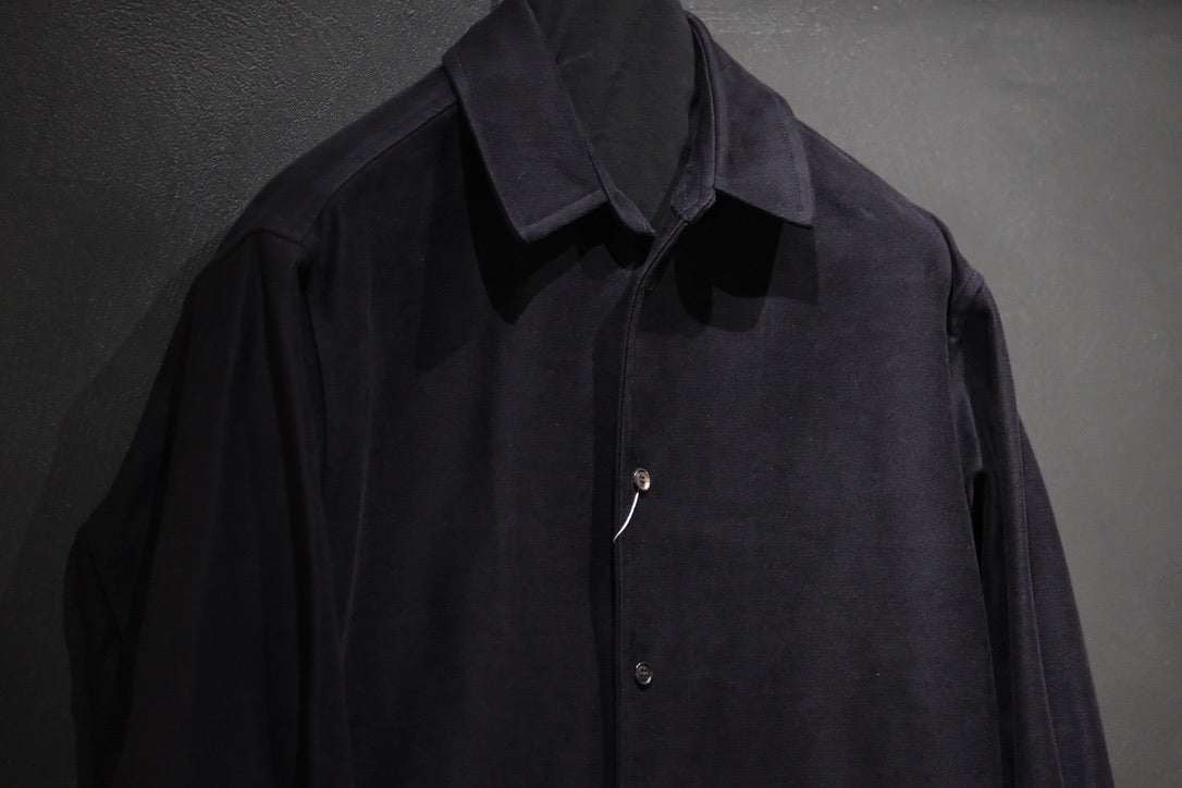 nonnotte/Draping Shirt Jacket/Fine Count Moleskin