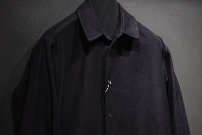 nonnotte/Draping Shirt Jacket/Fine Count Moleskin